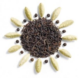 black tea + cardamom + black pepper