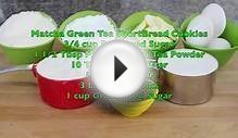 Matcha Green Tea shortbread Cookie Recipe