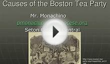 Causes of the Boston Tea Party