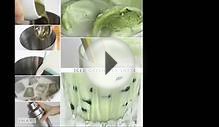 Iced Green Tea Latte - Tapioca Bubble Tea Recipe - Boba