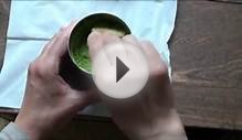 Matcha sifting - Matcha zöld tea készítés