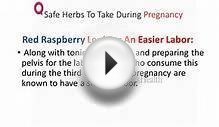 Safe Herbs To Take During Pregnancy Red Raspberry Leaf For